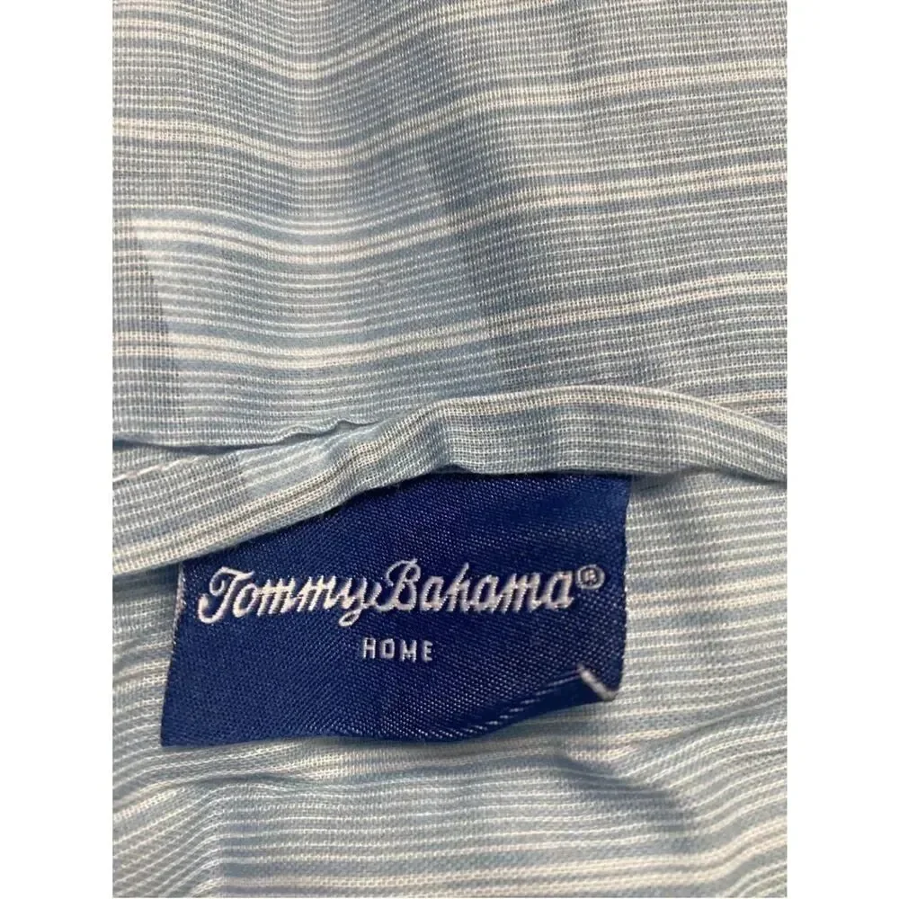 Tommy Bahama blue /aqua green Queen pillow shams 3